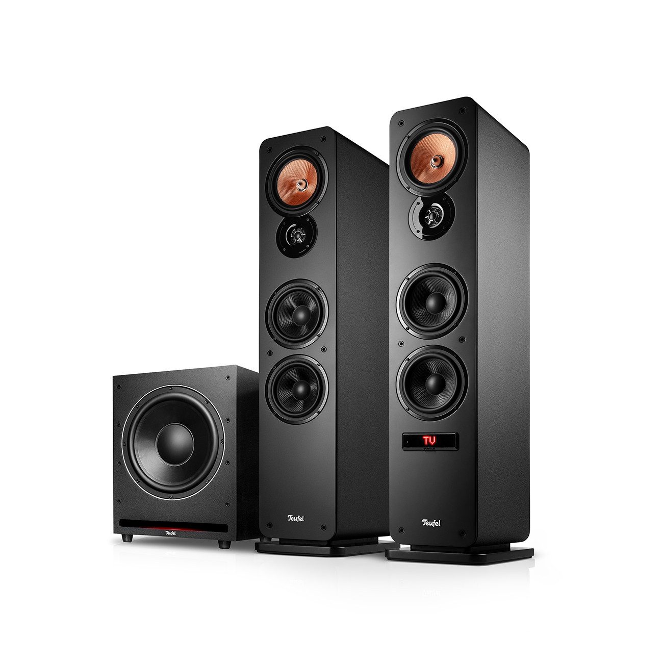Teufel ULTIMA 40 AKTIV 3 Club Edition Lautsprechersystem (Bluetooth, 500 W, Dolby Digital, Dolby Pro Logic, Dynamore®, HDMI ARC, Bluetooth aptX)