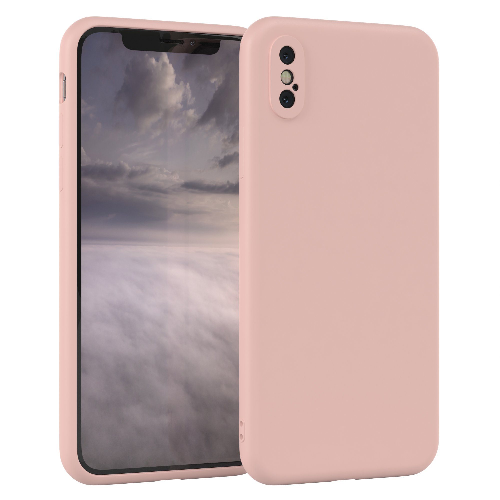 EAZY CASE Handyhülle TPU Hülle für Apple iPhone XS Max 6,5 Zoll, Hülle mit Kameraschutz Bumper Case silikonschutzhülle Rosa / Altrosa