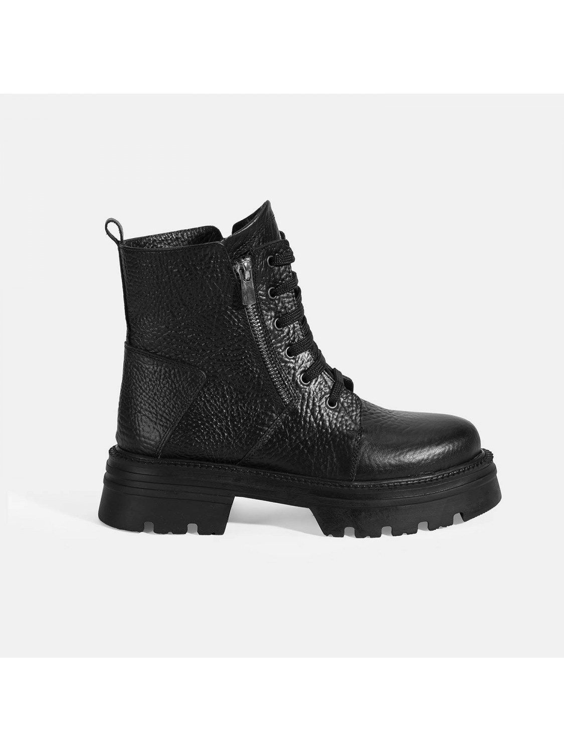 Desa Damen-Ankle-Boots – Obermaterial aus Textil, Reißverschluss, flacher S günstig online kaufen