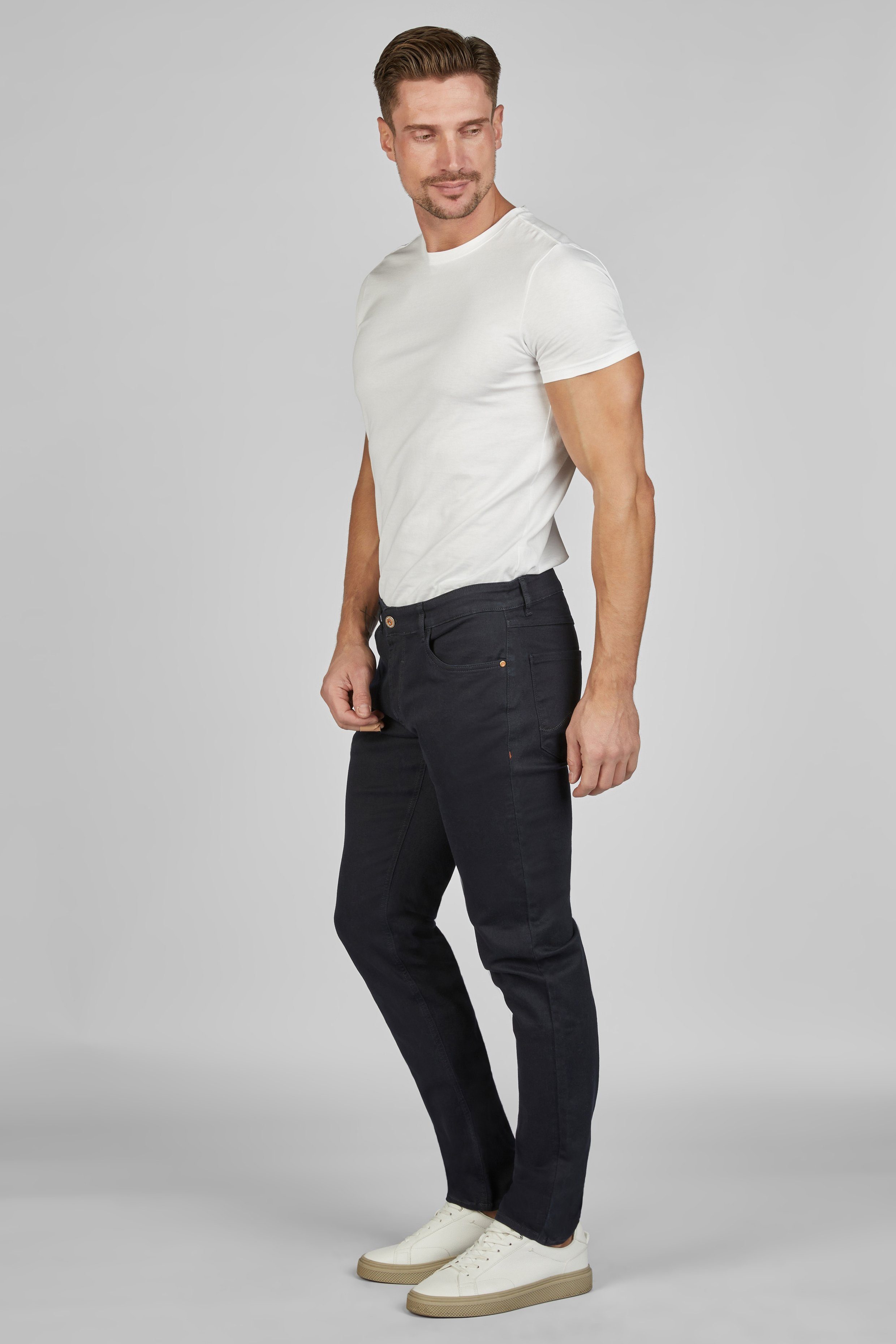 Colorsafe 5-Pocket-Jeans Hattric Herren Sta Slim-fit-Jeans Harris Hattric