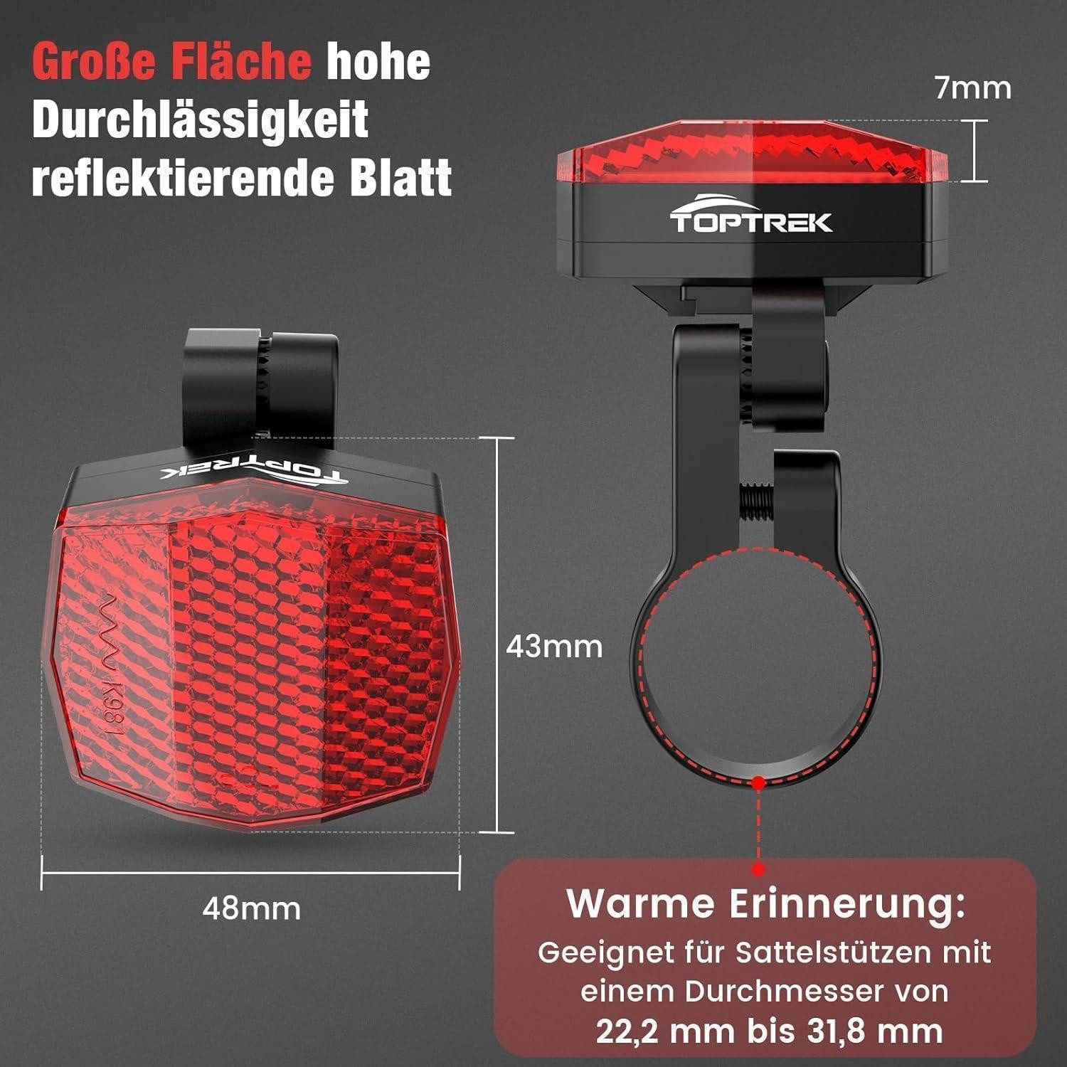 LuxusKollektion Fahrradreflektor Airtag Fahrrad Versteck Reflektoren Hinten StVZO Zertifiziert