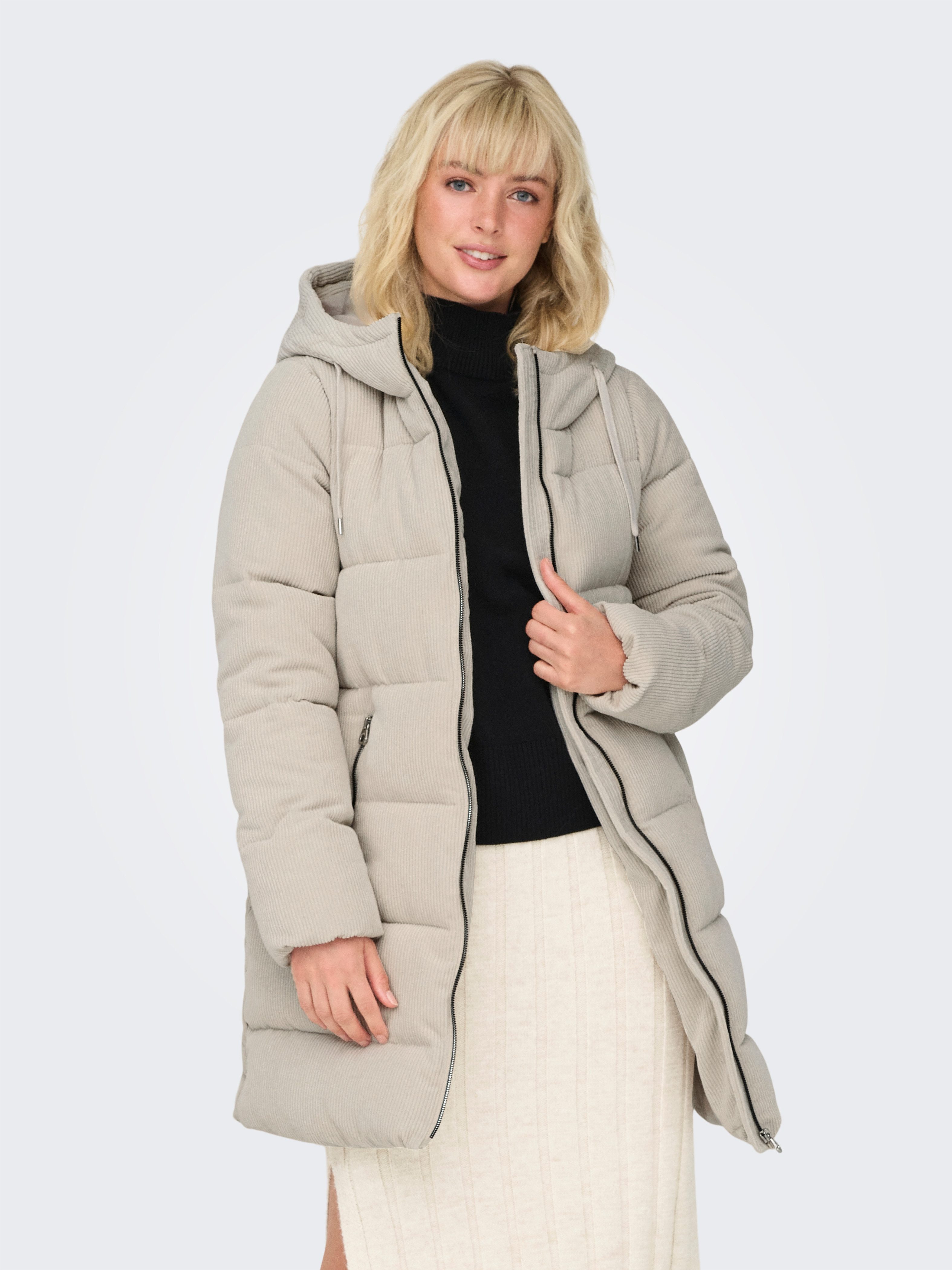 ONLY Steppjacke ONLDOLLY LONG CORDUROY PUFFER OTW aus feinem Cordmaterial günstig online kaufen