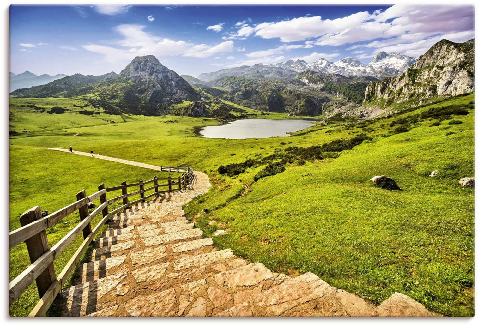 Artland Wandbild Berglandschaft in Asturien, Berge & Alpenbilder (1 St),  als Alubild, Leinwandbild, Wandaufkleber oder Poster in versch. Größen
