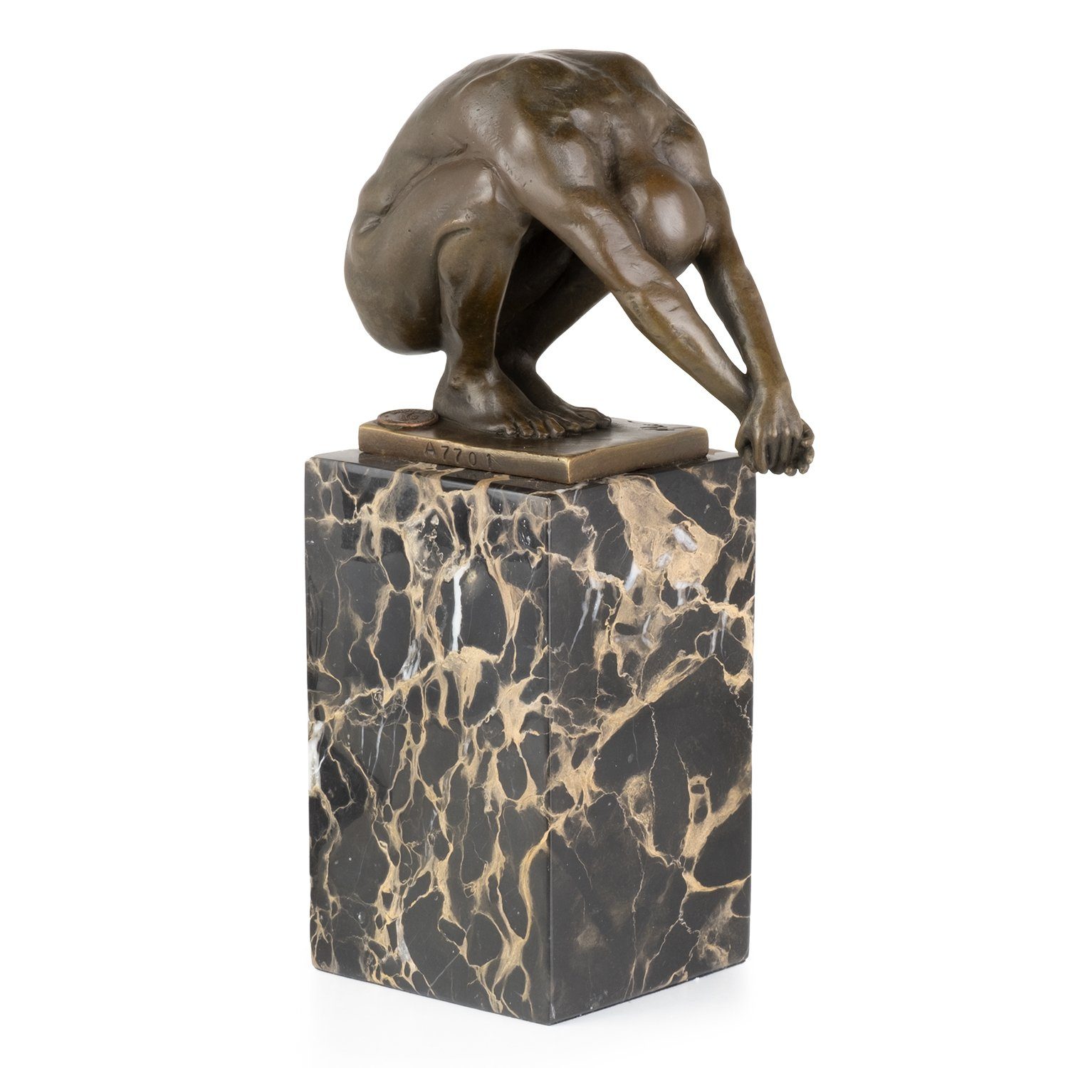 Moritz Skulptur Bronzefigur Akt Turmspringer Schwimmer