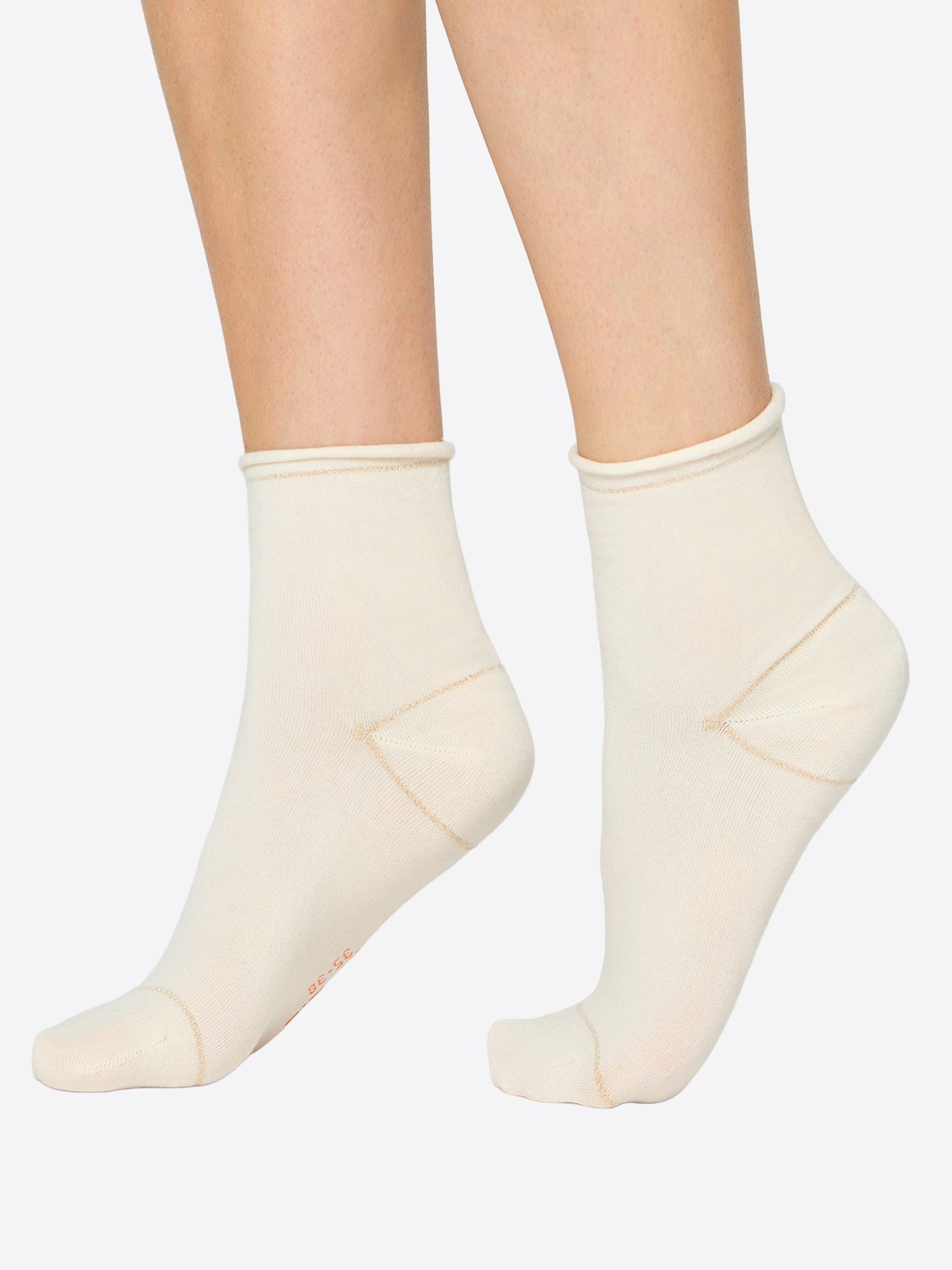 Nur Die Basicsocken Glamour (2-Paar) Socken, Baumwollsocken, Alltagsocken