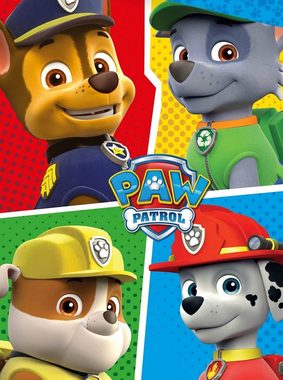 Kinderbettwäsche PAW Patrol - Bettwäsche-Set mit Chase & Rubble, 135x200 & 80x80, PAW PATROL, Baumwolle, 100% Baumwolle