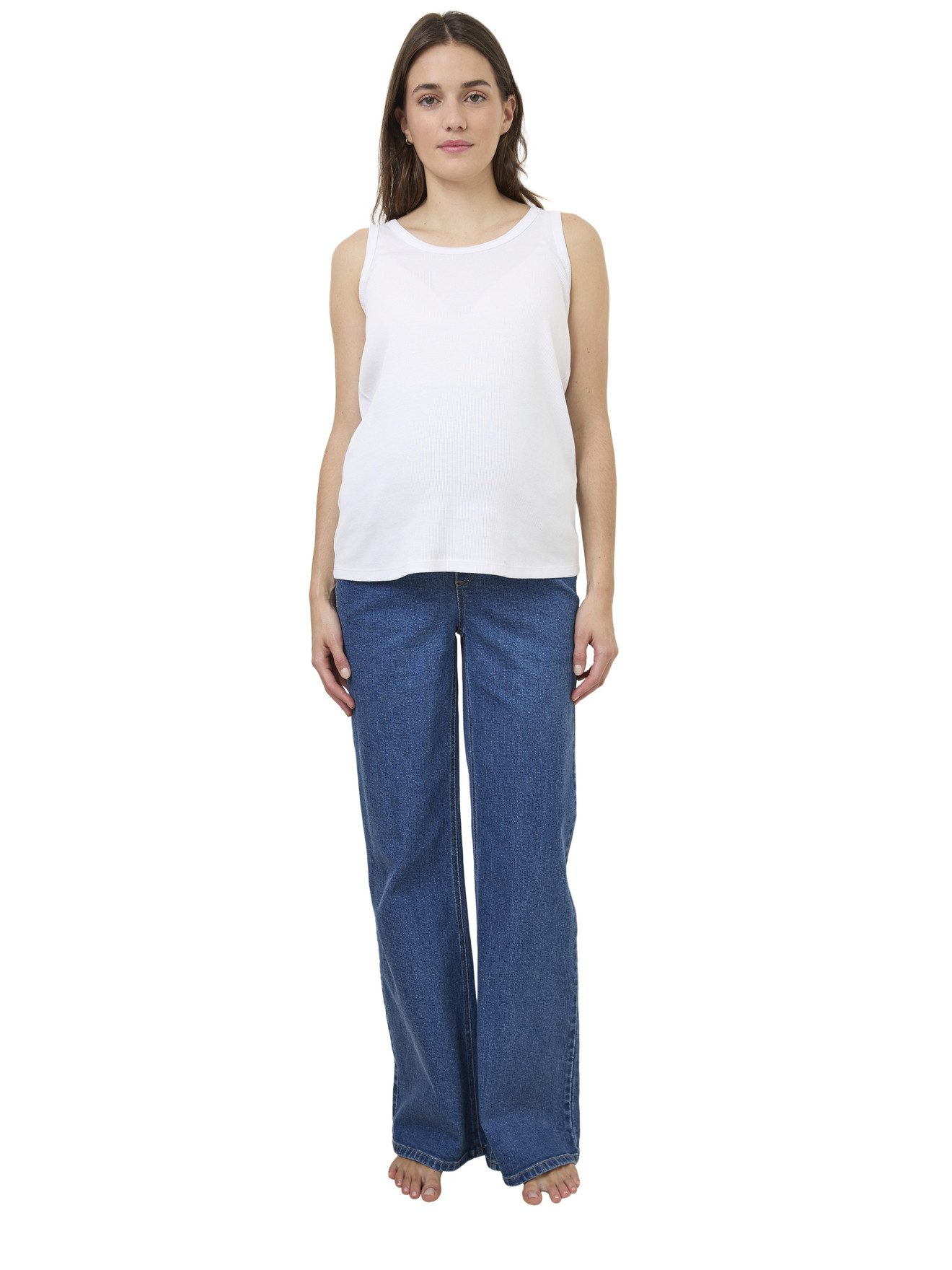 vertbaudet Umstandstop Umstands-Tops aus Ripp, Bio-Baumwolle