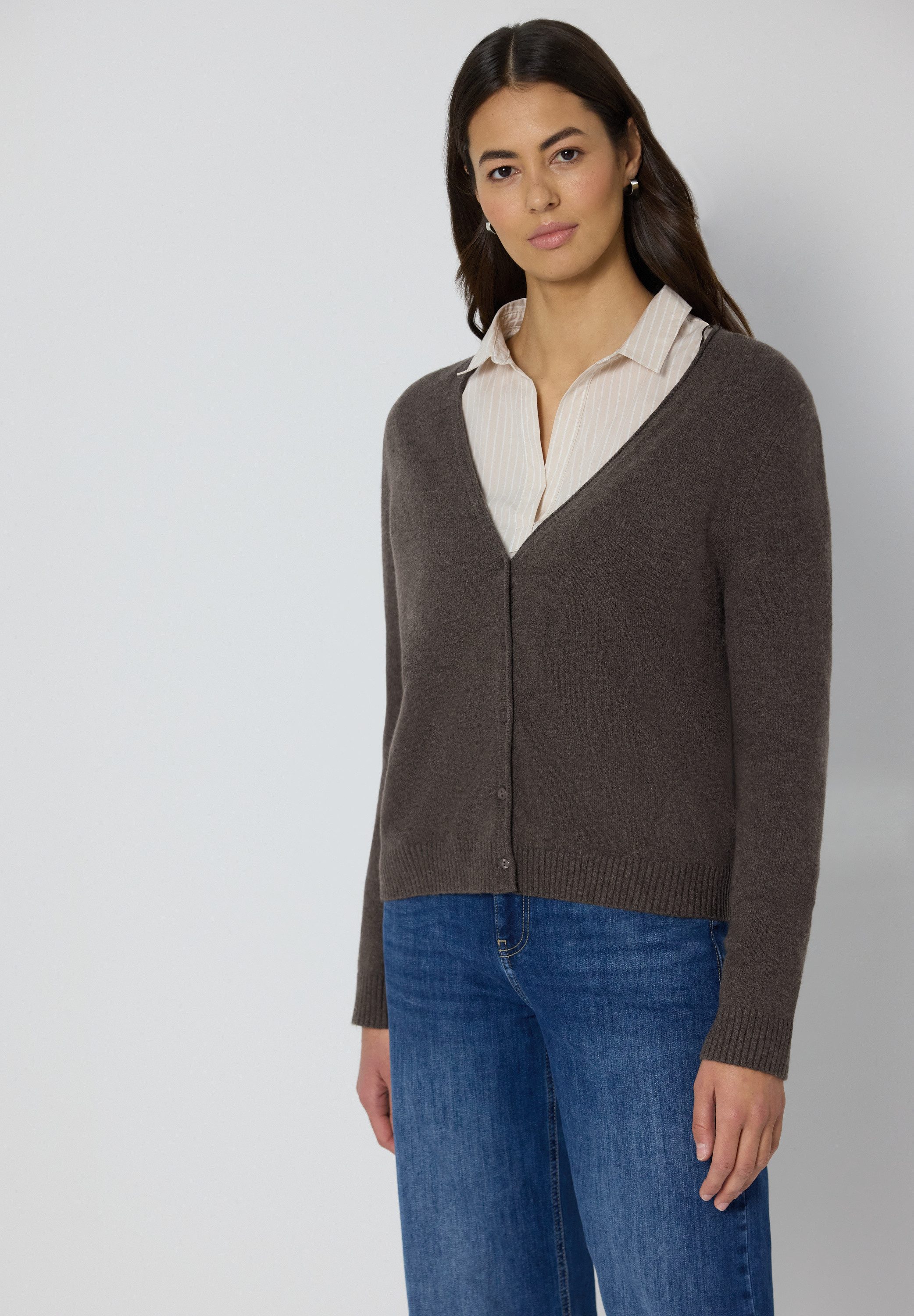 STREET ONE Cardigan mit V-Ausschnitt
