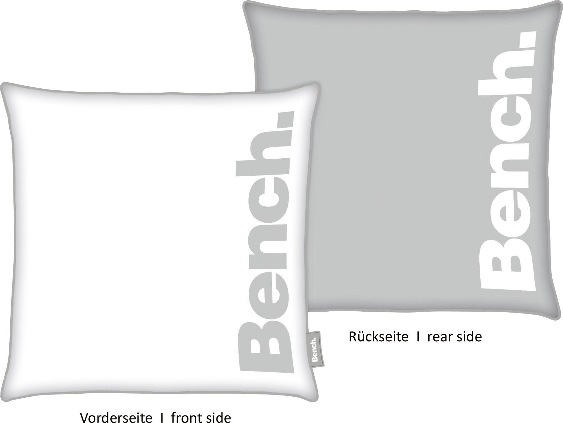 Bench. Dekokissen Bench, Kissenhülle mit Wendemotiv günstig online kaufen