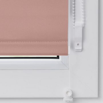 Seitenzugrollo »Uni Rollo«, LICHTBLICK ORIGINAL, verdunkelnd, ohne Bohren, verspannt, mit Klemmträger und Farbbeschichtung - für Fenster und Türen, Klemmfix