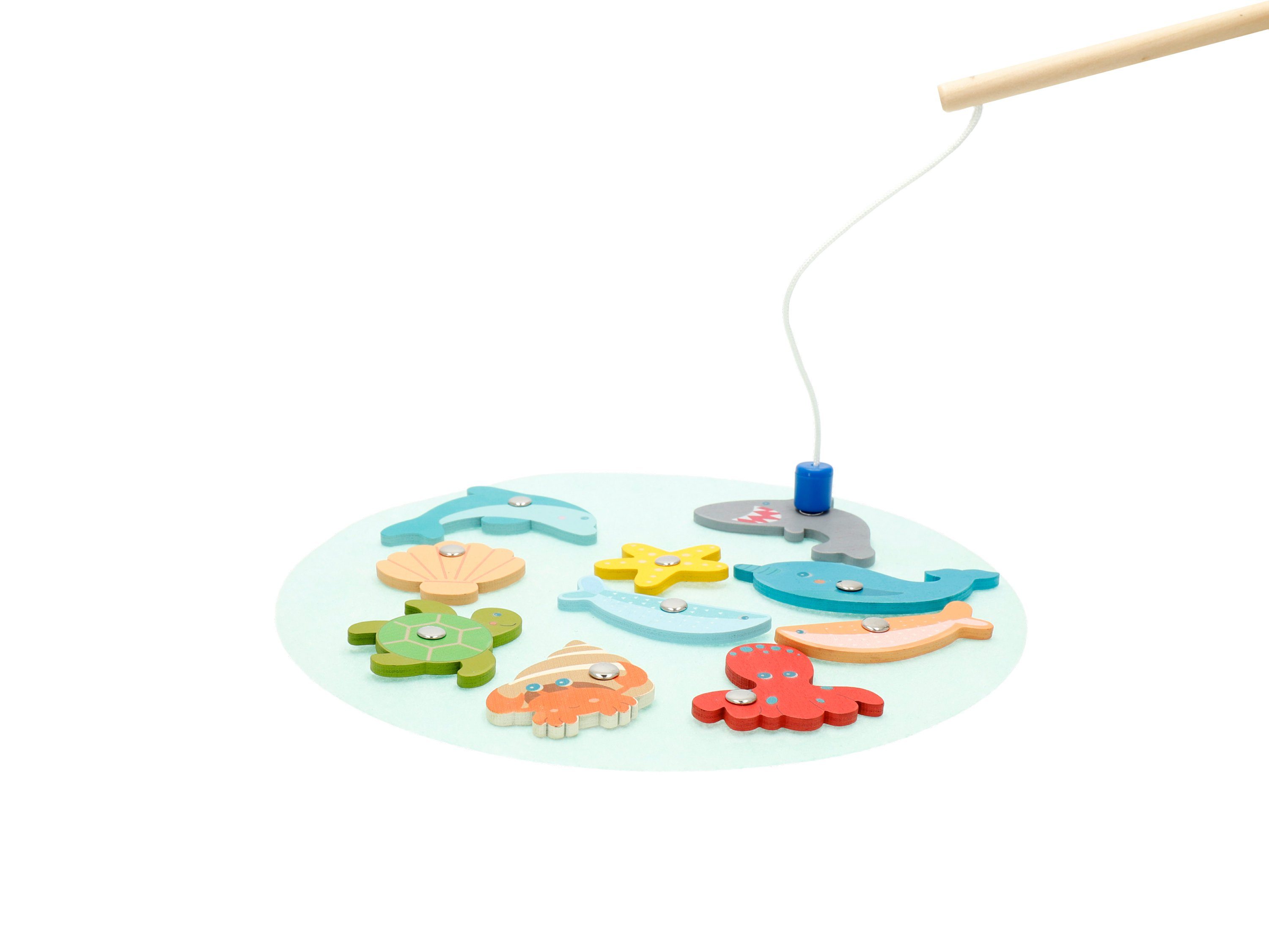 Magnet Angelspiel Wasserspiel Fische Angeln Lernspiel für Kinder ab 3 Jahre 