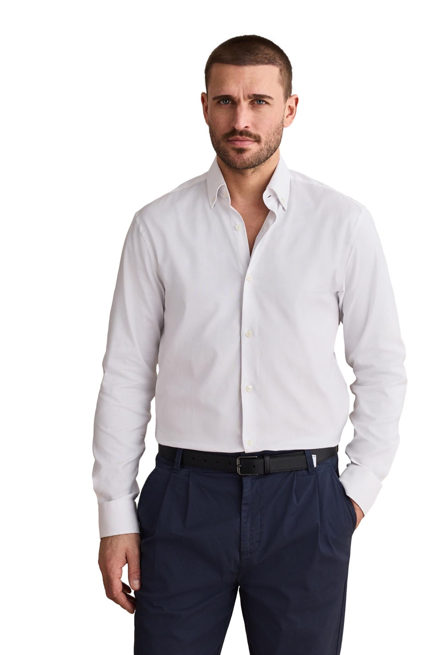 Langarmhemd Signature gestreiftes Slim Fit Oxfordhemd