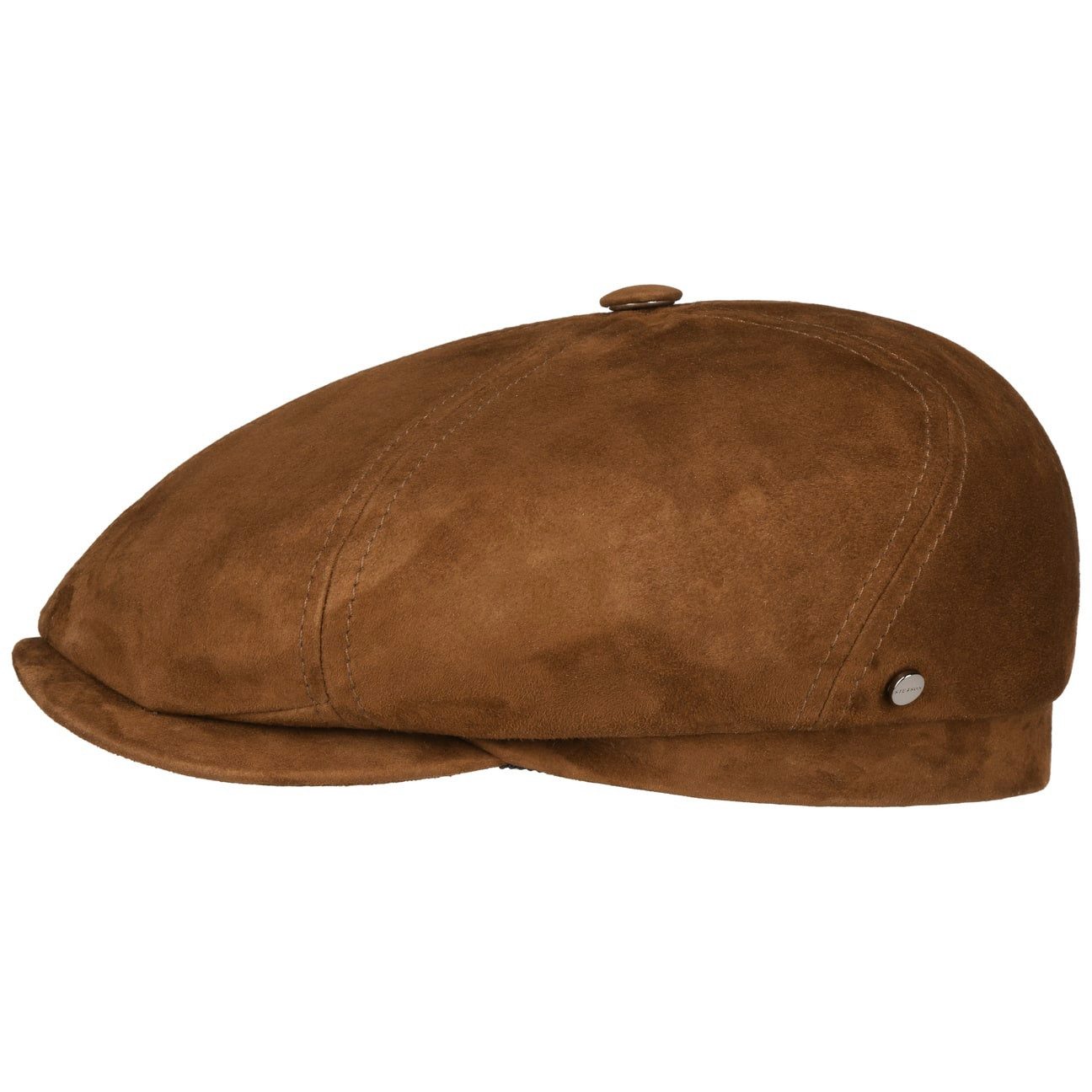Stetson Flat Cap (1-St) Ledercap mit Schirm, Made in Germany