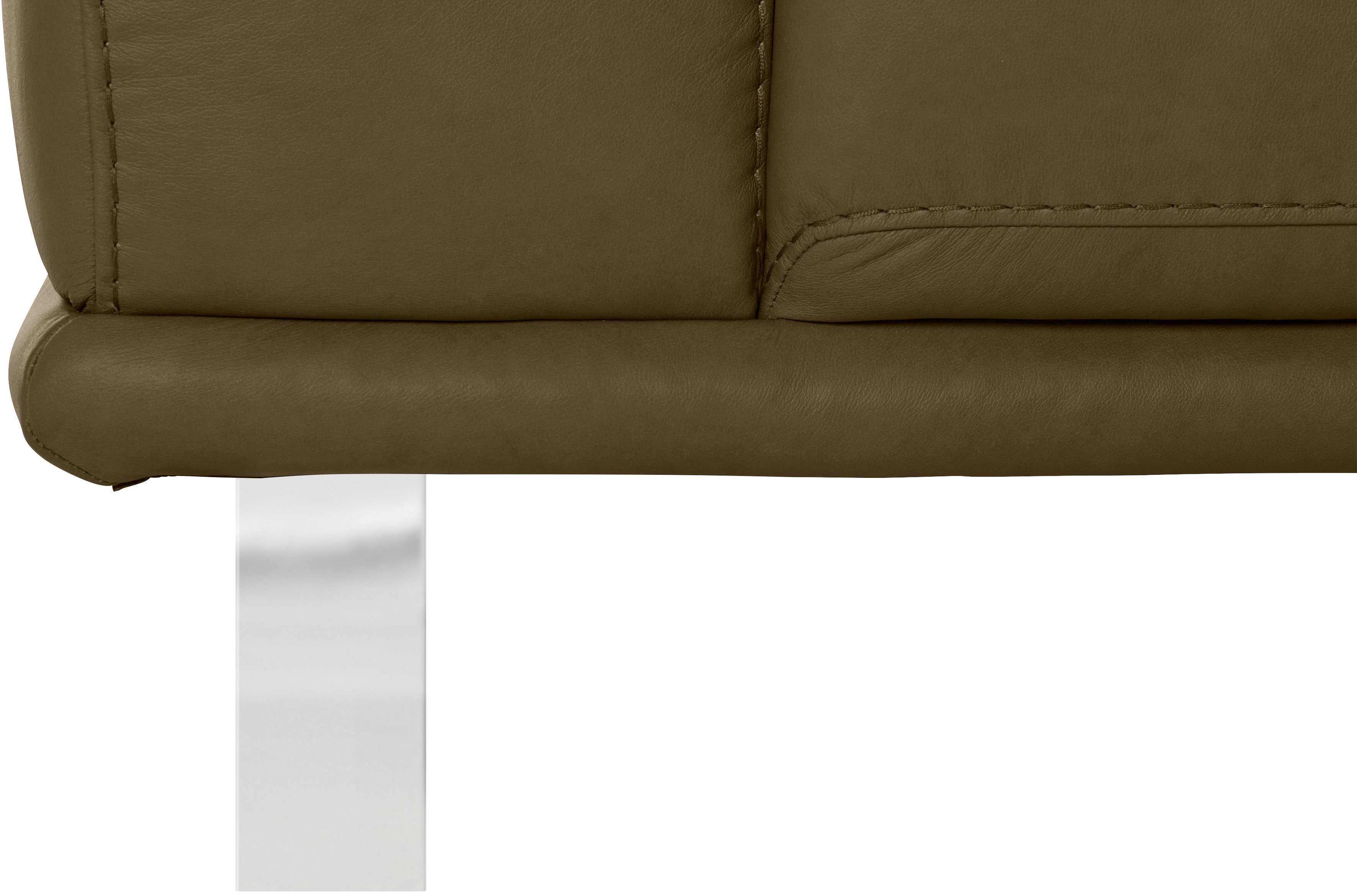 232 2,5-Sitzer Chrom in montanaa, W.SCHILLIG glänzend, cm mit Breite Metallkufen
