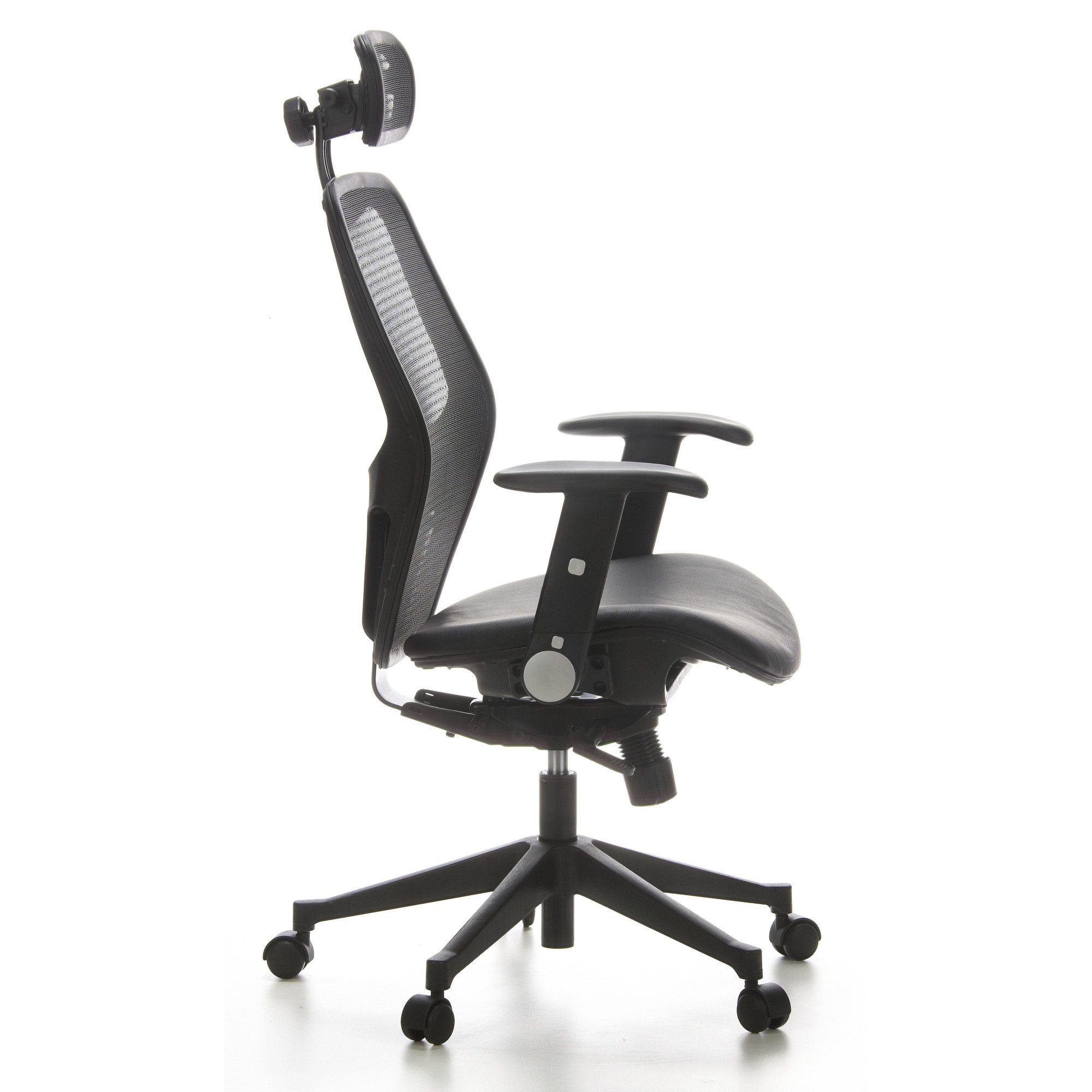 Drehstuhl AIR-PORT Bürostuhl hjh Schreibtischstuhl ergonomisch OFFICE Netzstoff/Leder St), Profi (1