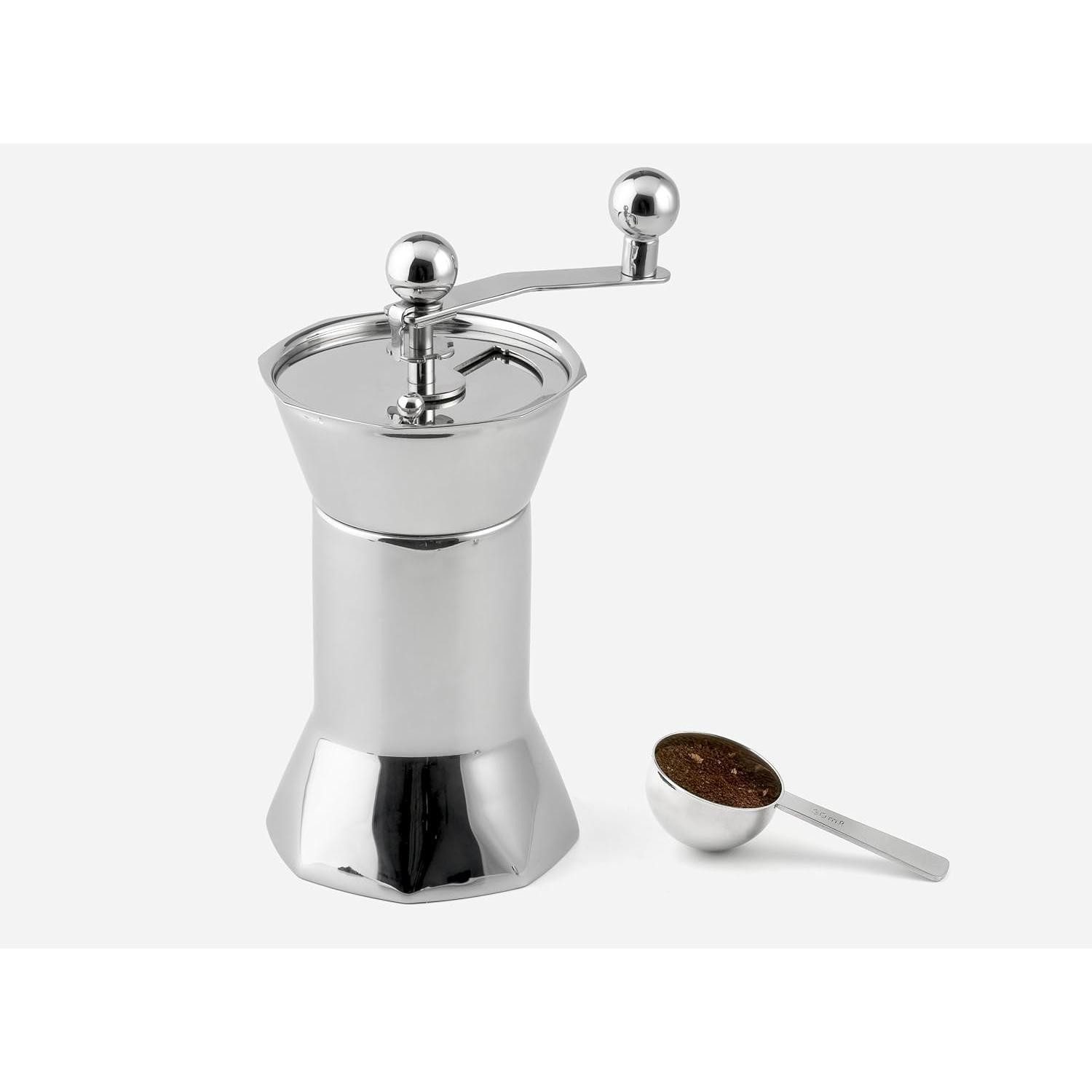 Karl Weis Kaffeemühle Weis Kaffeemühle mit Maßlöffel, Edelstahl, Silber, 10 x 10 x 21 cm