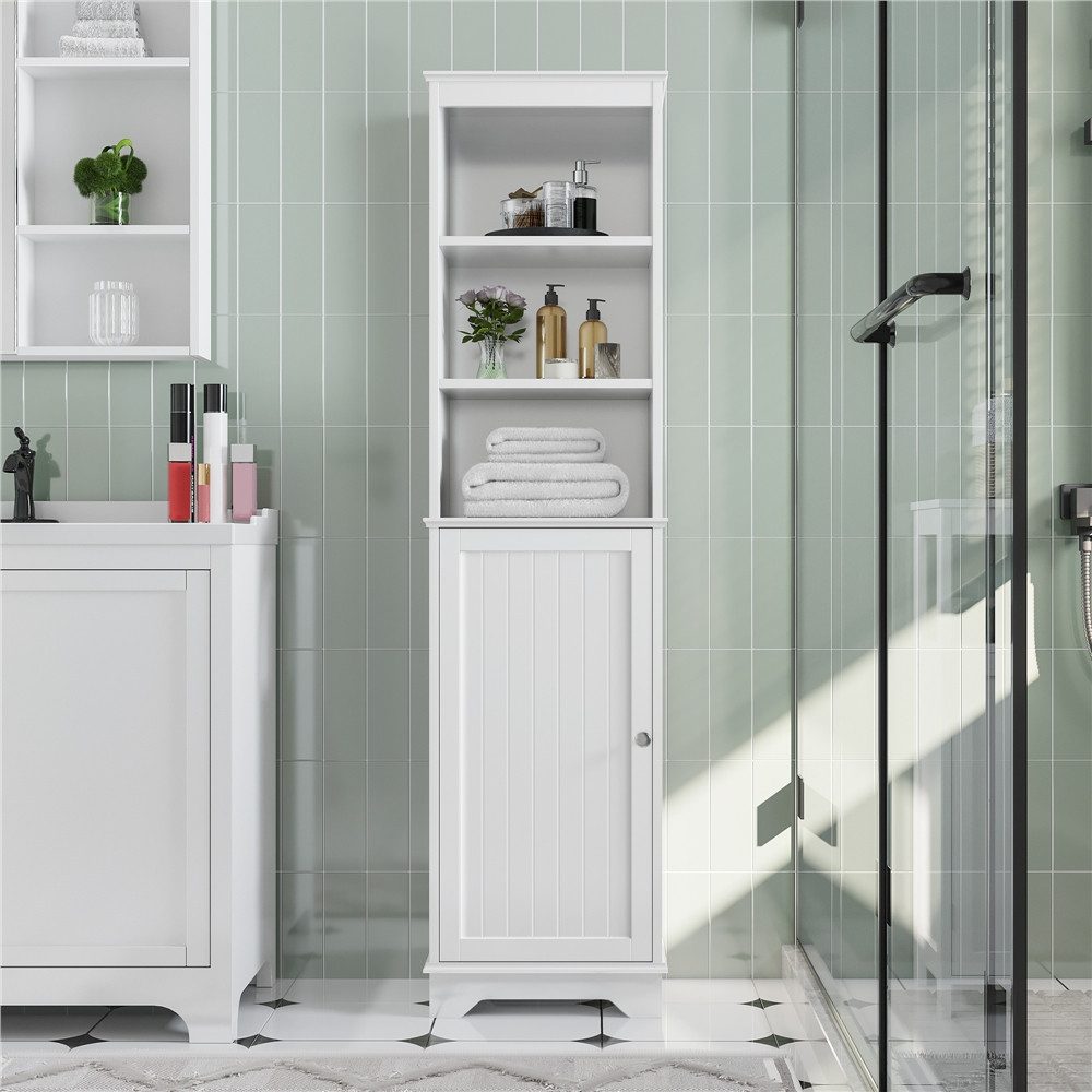 Yaheetech Hochschrank Standschrank Badschrank Badezimmerschrank mit günstig online kaufen