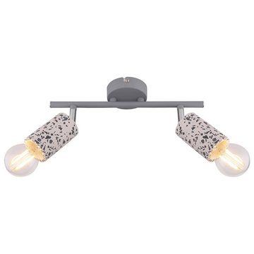 etc-shop LED Deckenleuchte, Leuchtmittel nicht inklusive, Deckenlampe 2 Strahler 2 Flammige Deckenleuchte