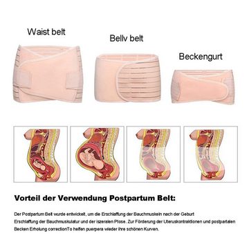 Rnemitery Bauchweggürtel 3 in 1 Bauch Unterstützung Erholung Gürtel Postpartum Gürtel für Damen