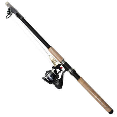 Arapaima Fishing Equipment Karpfenrute All-in Combo 270 pike & walleye, (5-tlg), Angel Ruten und Rollen Kombination