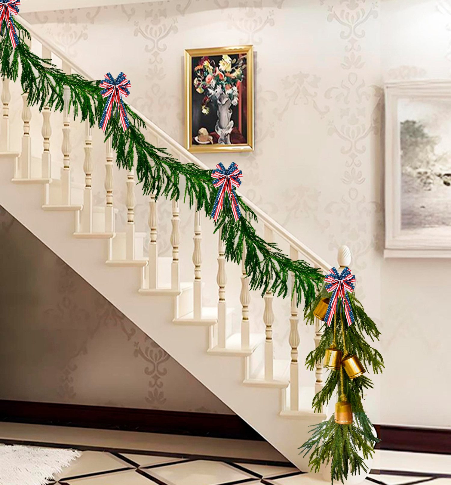 Kunstgirlande Real Touch Norfolk Pine Girlande – Kunstpflanzen für Weihnach günstig online kaufen