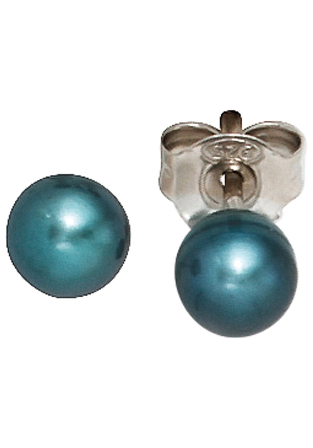 JOBO Perlenohrringe, 925 Silber mit Süßwasser-Zuchtperlen