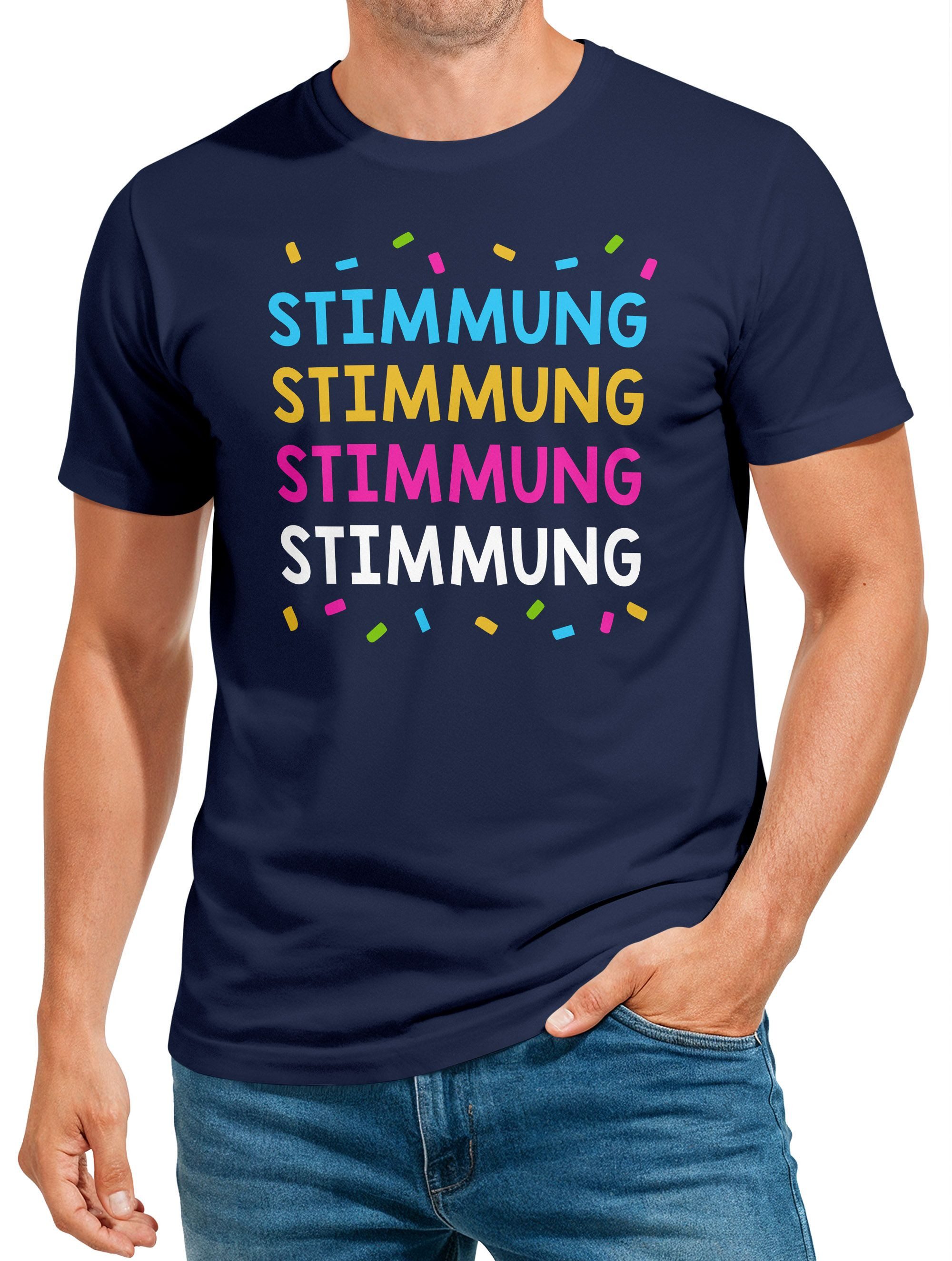 Print-Shirt Herren T-Shirt Fasching Karneval - Stimmung -Kostüm-Ersatz