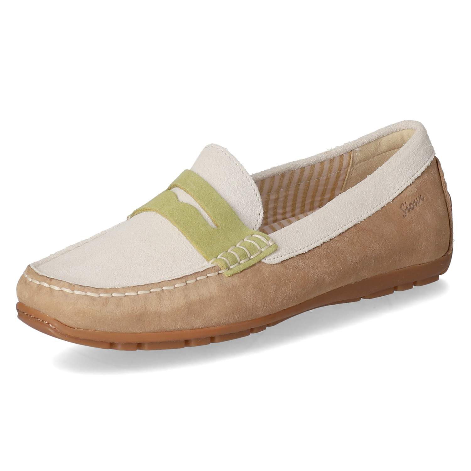 SIOUX Sioux 40334 Damen Rauleder beige Slipper günstig online kaufen