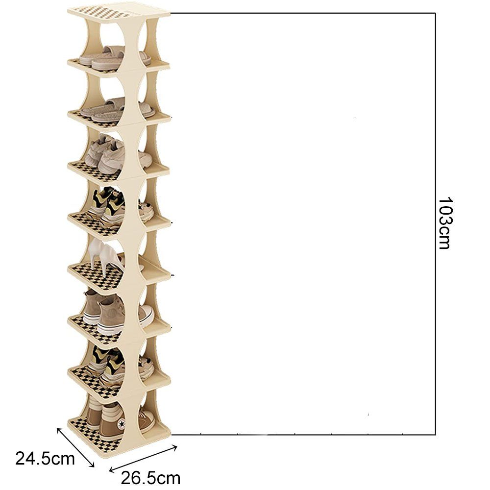 NUODWELL Schuhregal Schuhregal Schuhständer Schuh-Organizer, 7-9stöckig, 10 günstig online kaufen
