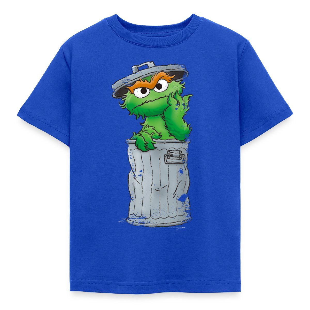 T-Shirt Sesamstraße Oscar Mülltonne Kinder T-Shirt