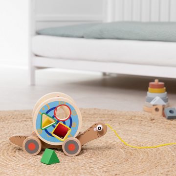 Navaris Nachziehtier Nachzieh-Schnecke Holzspielzeug für Kinder - Nachziehtier, (1-tlg)