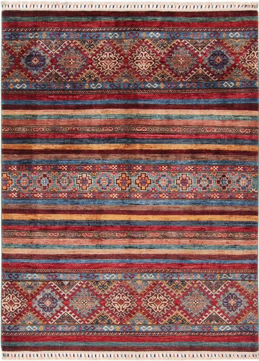 Orientteppich Arijana Shaal 137x187 Handgeknüpfter Orientteppich, Nain Trading, rechteckig, Höhe: 5 mm
