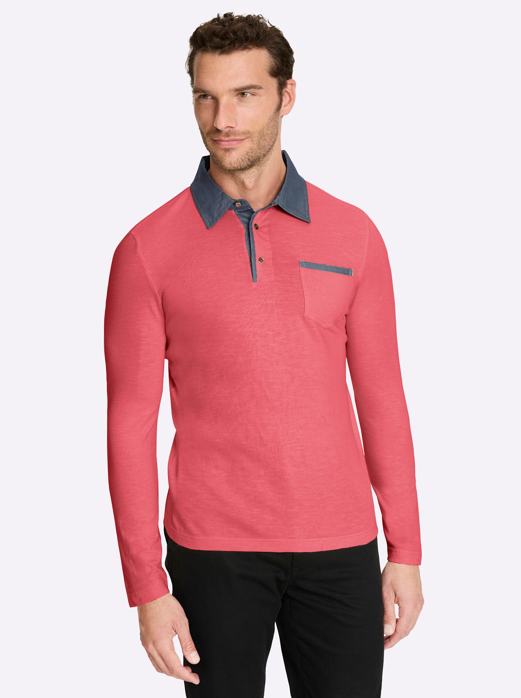 T-Shirt Langarm-Poloshirt Langarm
