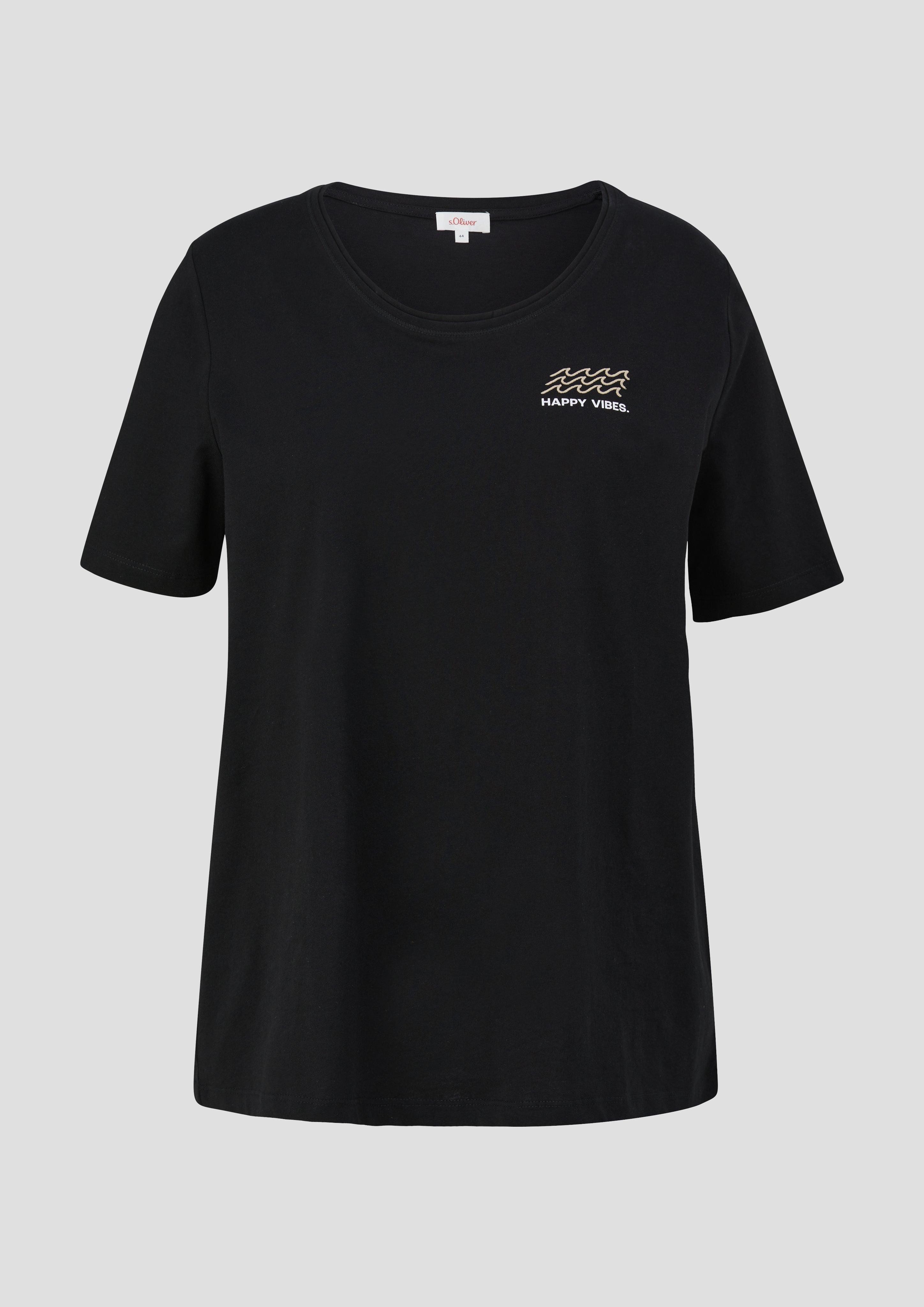 s.Oliver Kurzarmshirt Jerseyshirt mit Printdetail günstig online kaufen