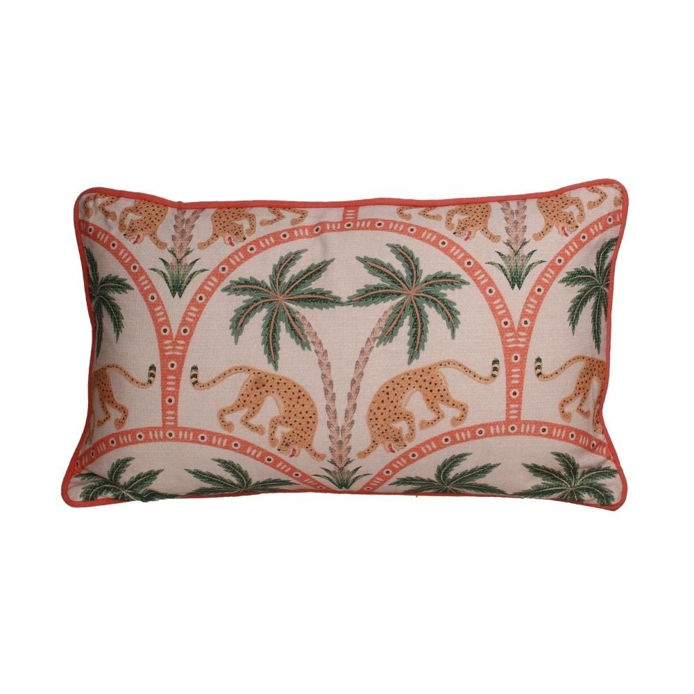 Kersten BV Dekokissen Kissen Baumwolle - Palmen & Leoparden
