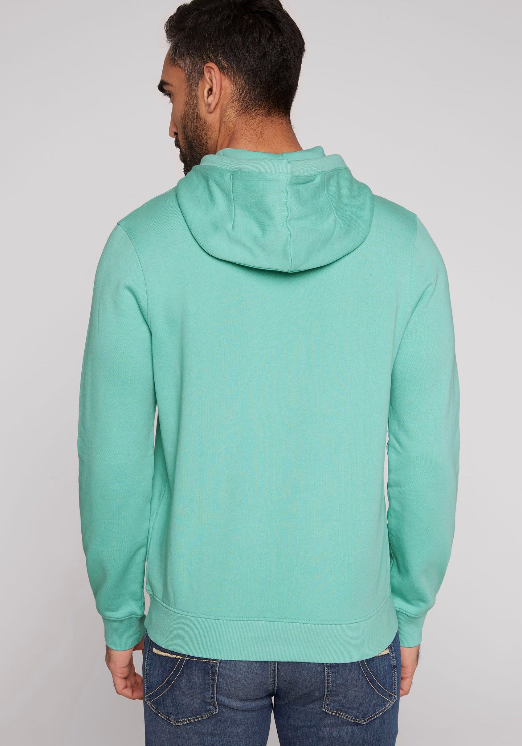 Logostickerei DAVID CAMP mit nordic Kapuzensweatshirt green