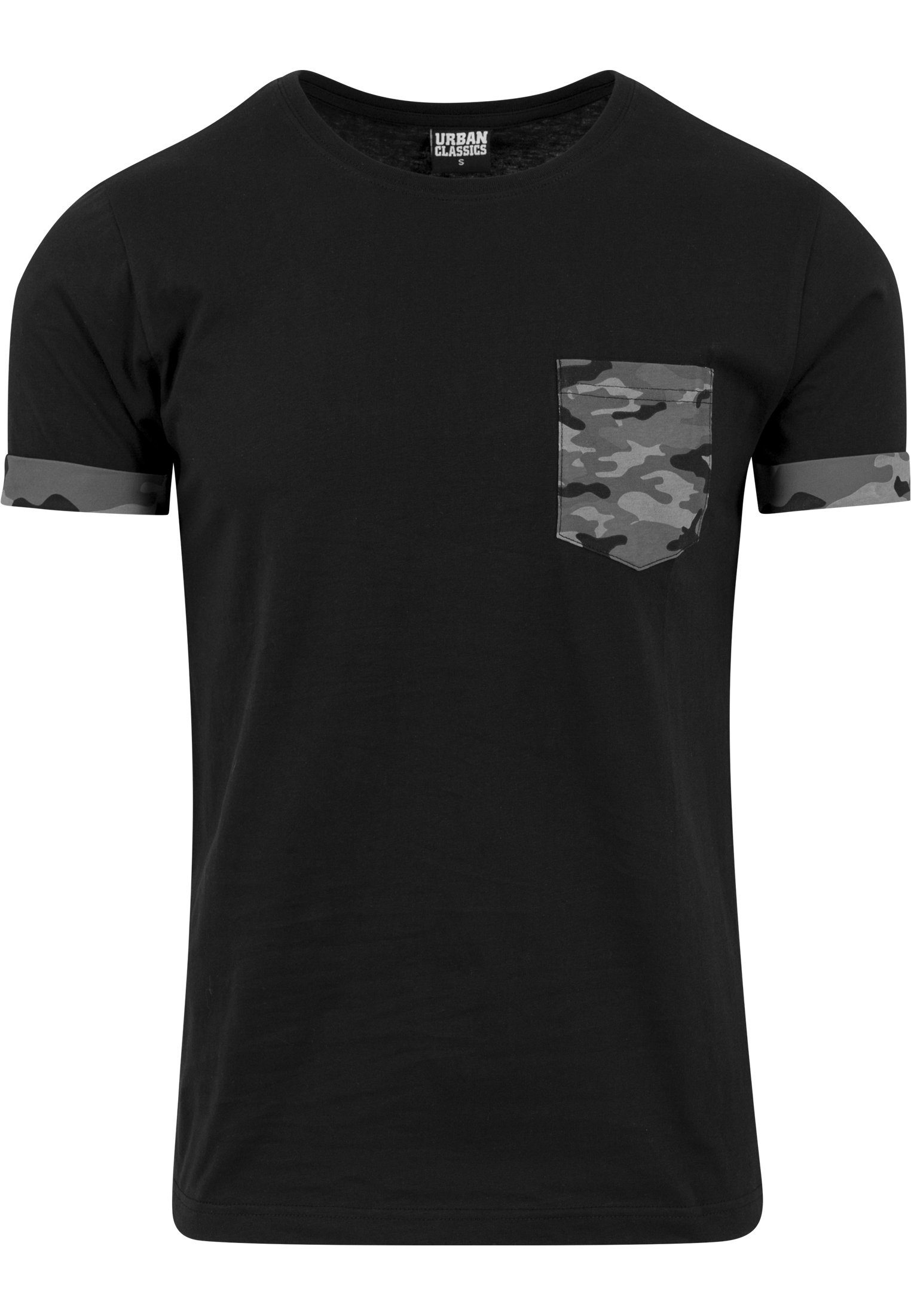 CLASSICS Camo (1-tlg) T-Shirt Pocket T-Shirt Tee Contrast URBAN