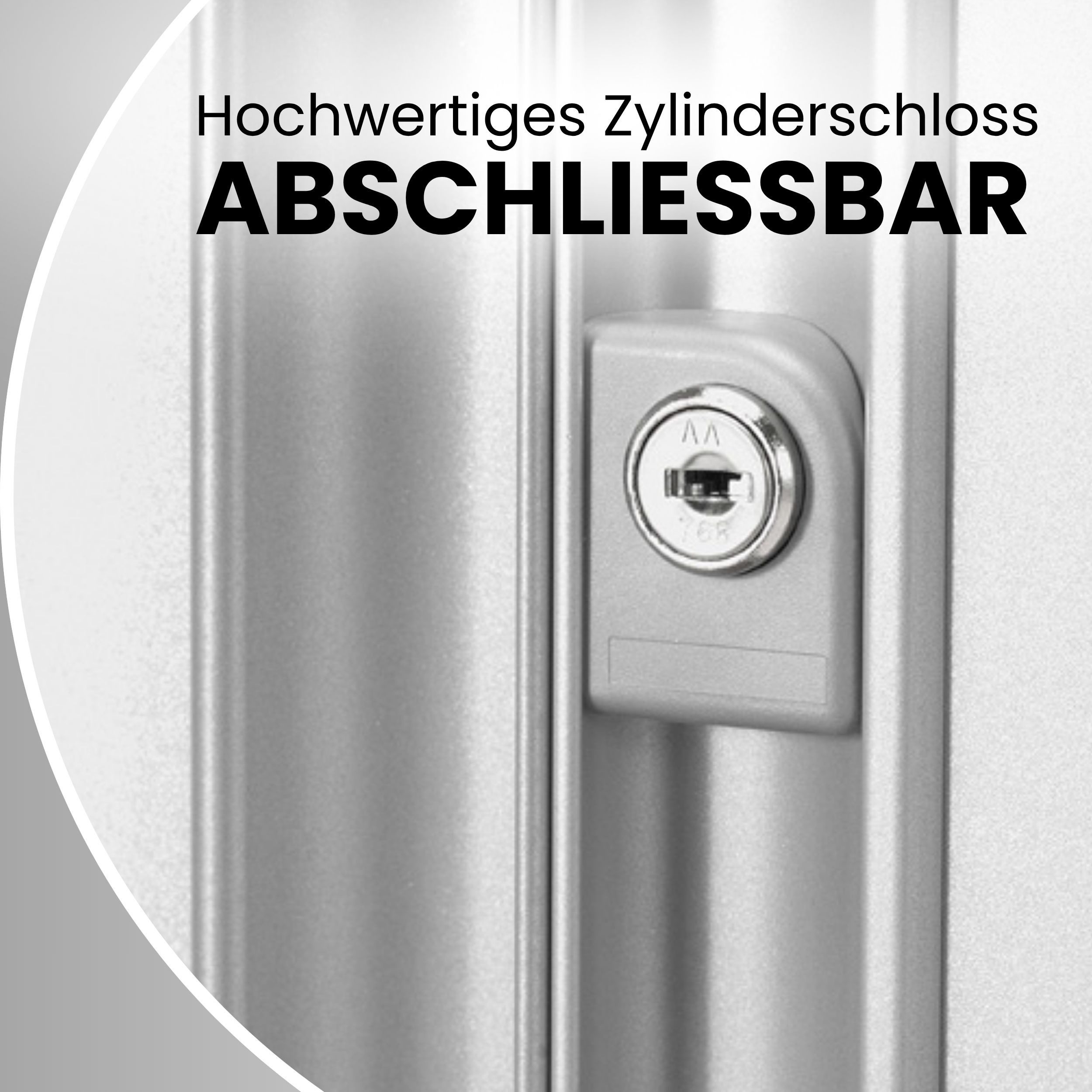 Bisley Rollladenschrank Rollladenschrank EuroTambour in Schwarz - Maße: H 198 x B 100 x T 43 cm