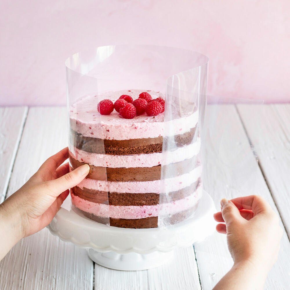 STÄDTER Speisering Torten-Randfolie 20 cm x 10 m, Kunststoff