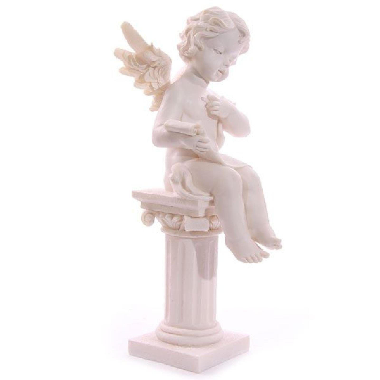 Dekofigur sitzt Säule Engelchen auf Puckator
