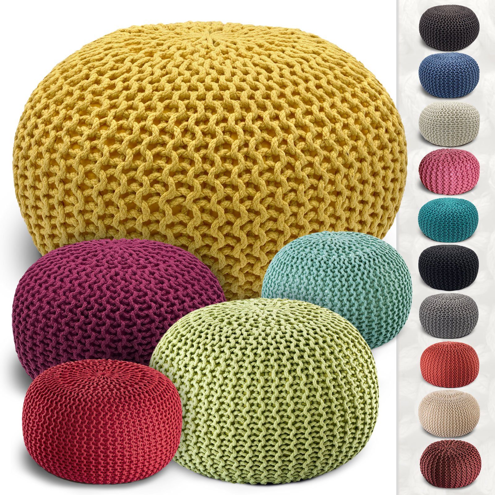 Casamia Pouf Pouf Ø 55 o. günstig online kaufen