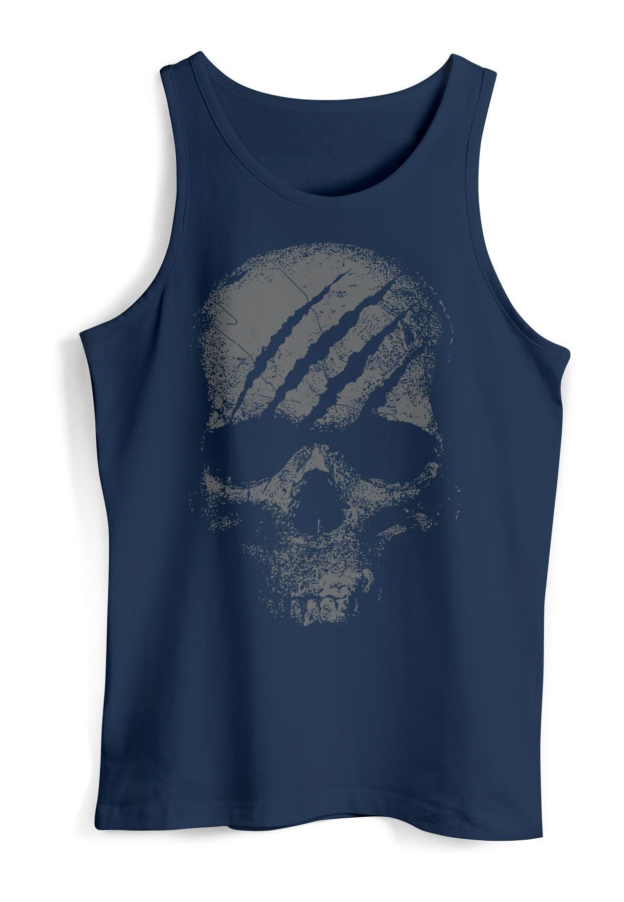 Neverless Tanktop Herren Tank-Top Totenkopf Skull Totenschädel Skelett Print Aufdruck mit Print