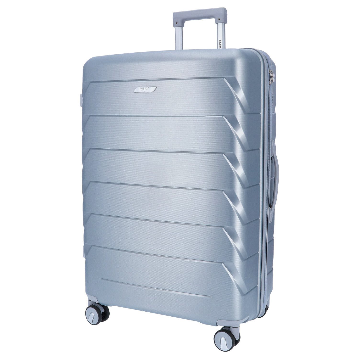DYX Koffer DYX 4 Rollen Trolley L 75 cm Washington silber, 4 Rollen Rollen