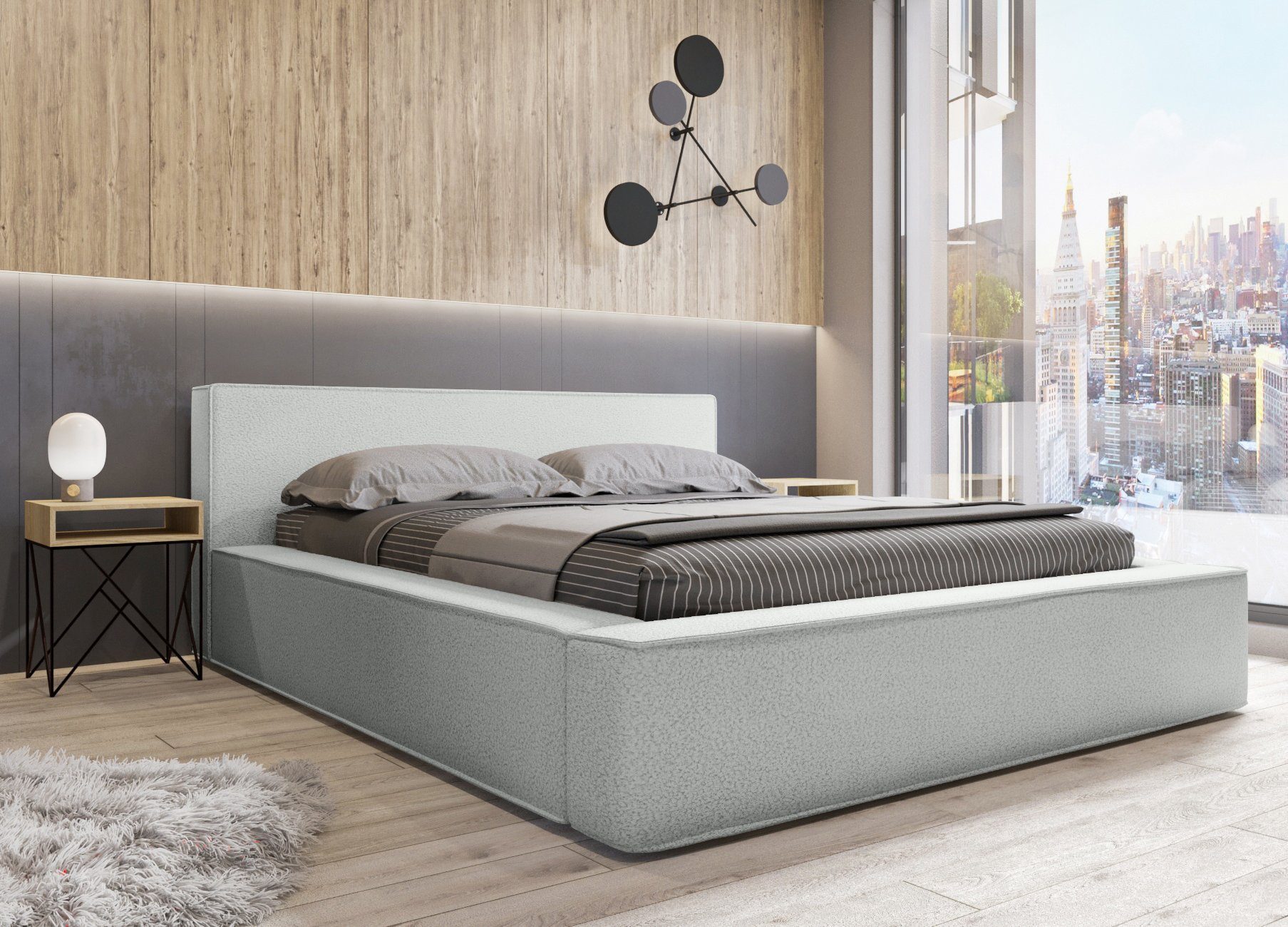 Fun Möbel Polsterbett Schlafzimmerbett OMAHA in günstig online kaufen