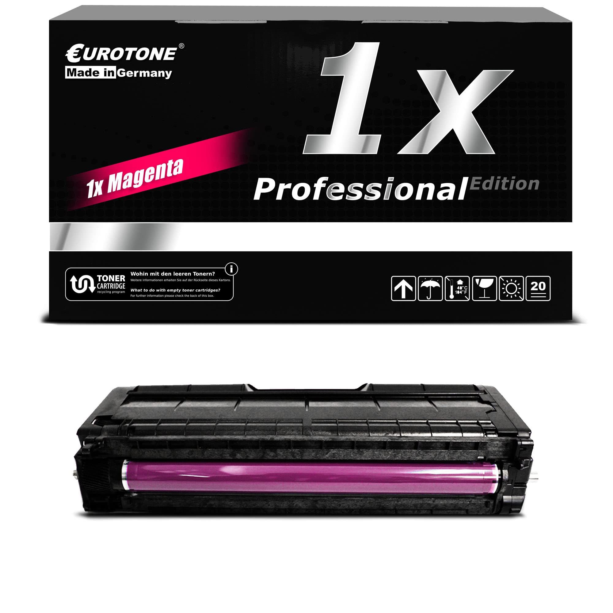 Eurotone Tonerkartusche Kompatibler Toner, Magenta, kompatibel für Ricoh Aficio SP C231 N,…, (Einzelpack, 1-St), Kompatibel, sofort einsatzbereit