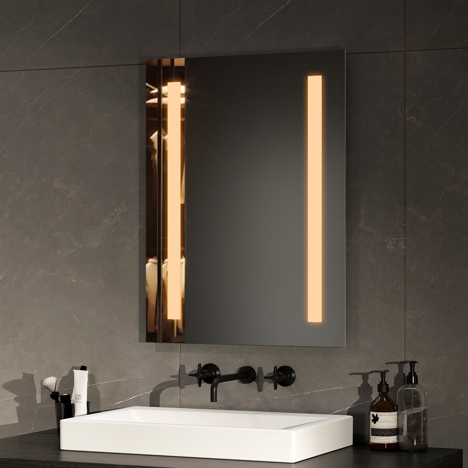 EMKE Badspiegel LED Badspiegel Wandspiegel mit Beleuchtung