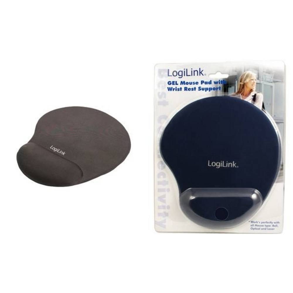 LogiLink Mauspad Mauspad mit Silikon Gel Handauflage ID0027B, Ergonomisch