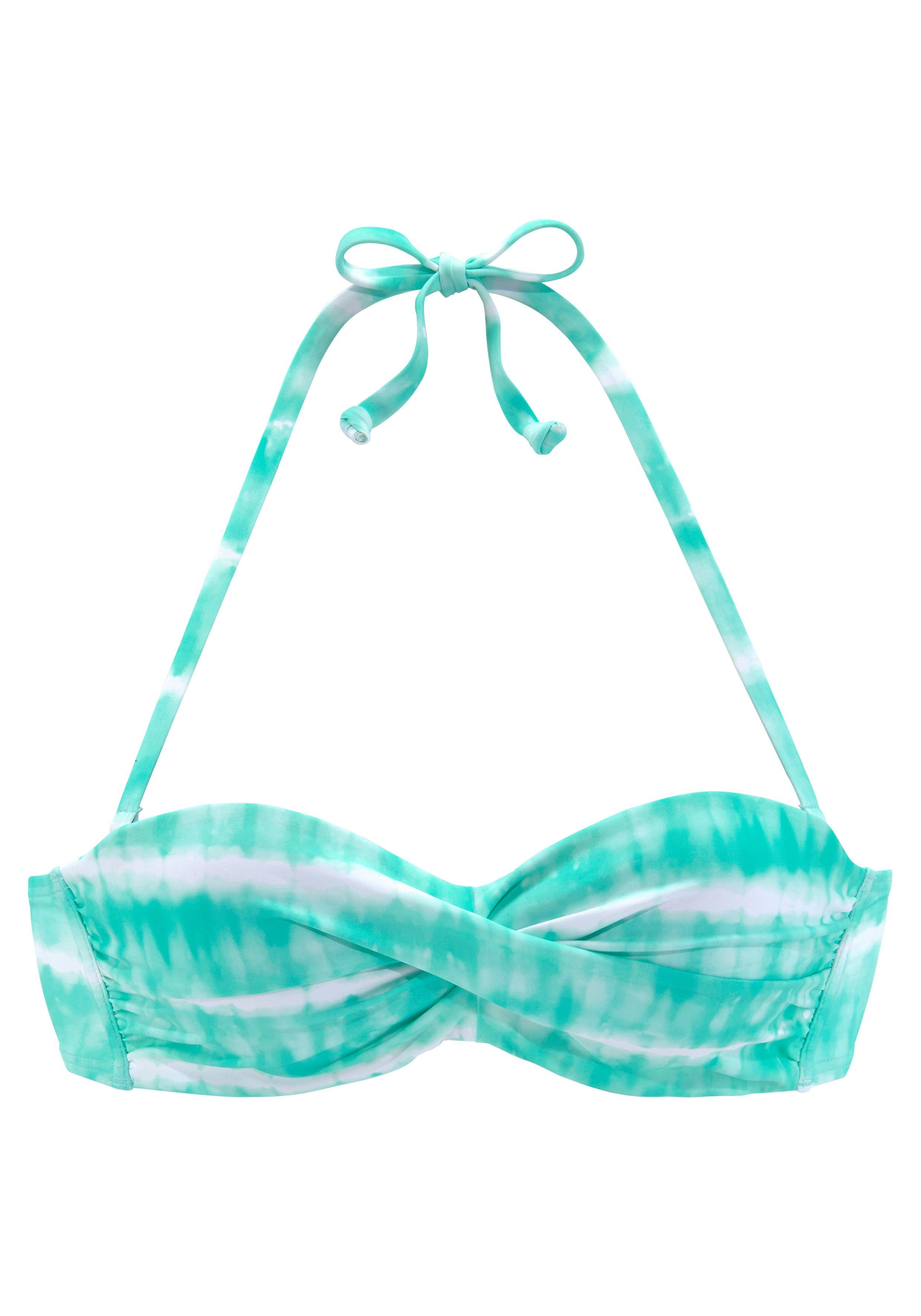 s.Oliver Bügel-Bikini-Top Enja, mit Batikdruck und Wickeloptik günstig online kaufen