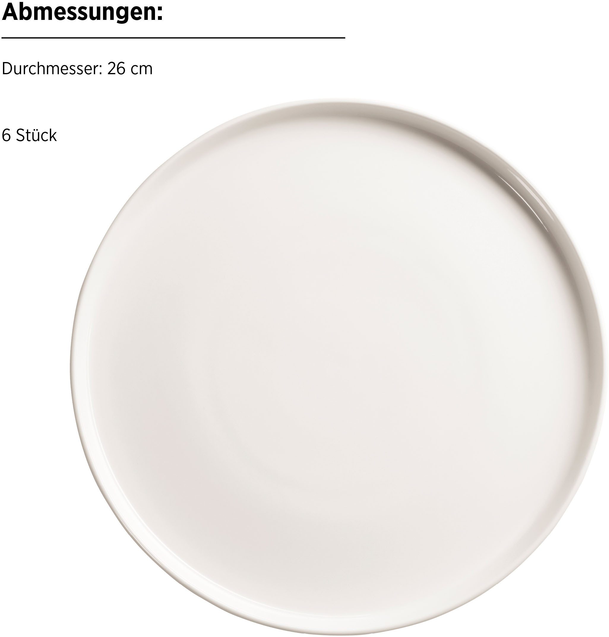 MÄSER Tafelservice SITA, aus Porzellan (12-tlg), 6 Personen, Porzellan, Geschirr-Set, Service