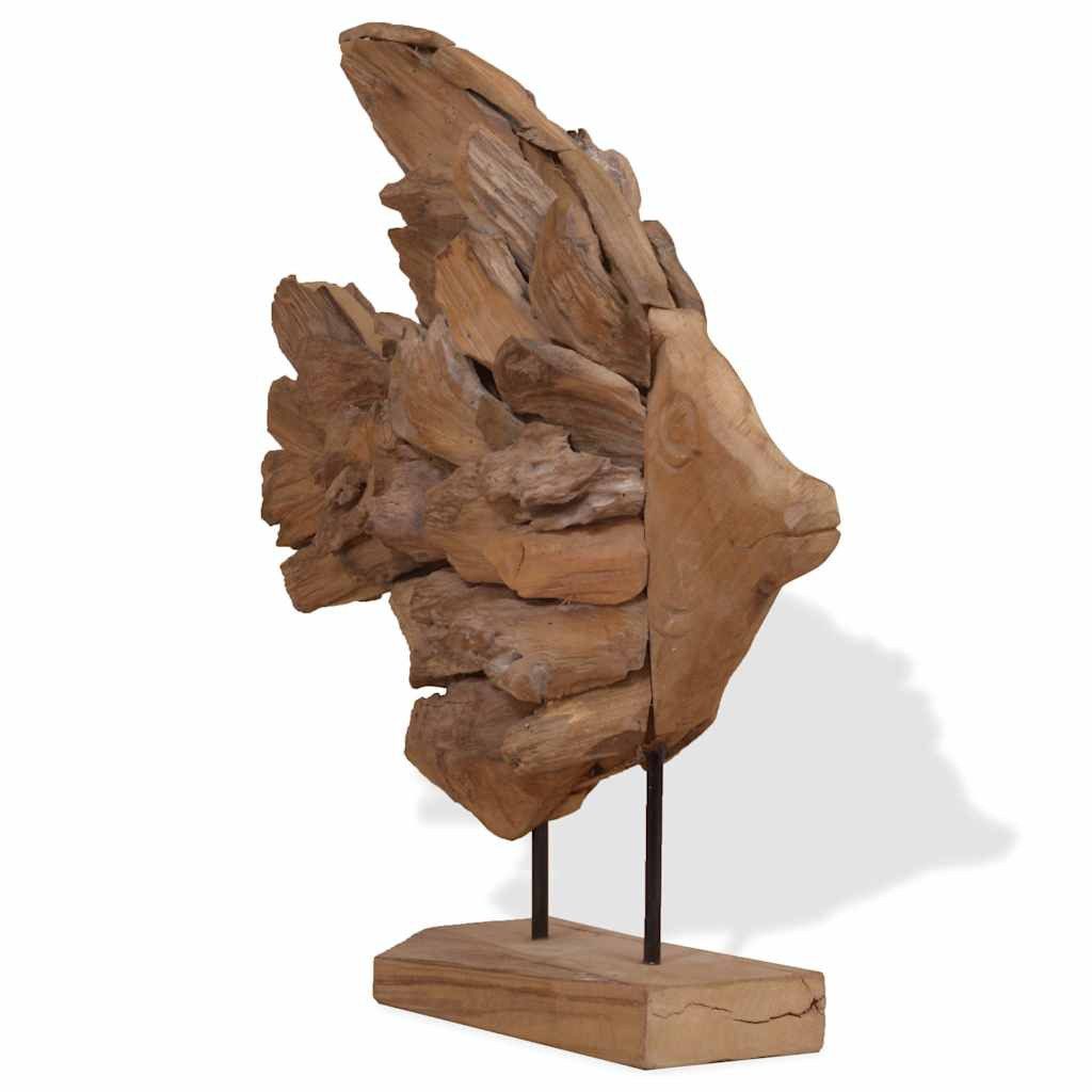 vidaXL Skulptur Fisch-Skulptur 40x12x57 cm